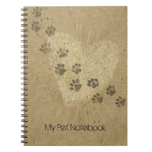 Carnet pour animaux de compagnie (personnalisable) (Devant)