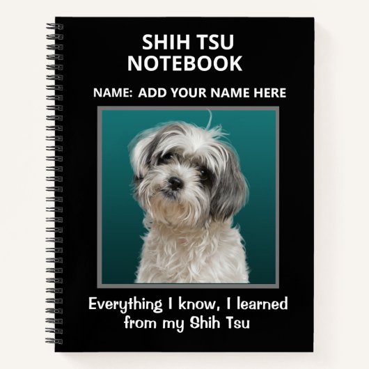 Carnet pour les amateurs de Shih Tsu (Devant)