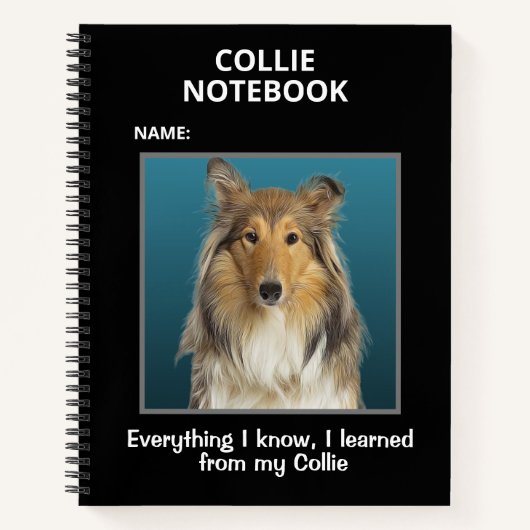Carnet pour les amoureux des collies (Devant)