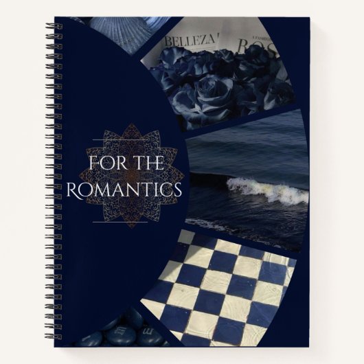 Carnet Pour les romantiques (bleu) (Devant)
