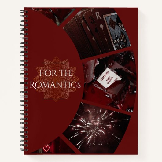Carnet Pour les romantiques (rouge) (Devant)
