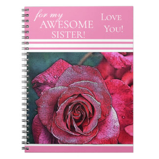 Carnet Pour Ma Fantastique Soeur T'Aime ! - Rose