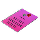 Carnet Pour mon poème de jour de valentines d'épouse (Côté gauche)