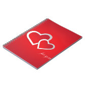 Carnet Pour vous Valentine's Day Hearts Design-21987 (Côté gauche)