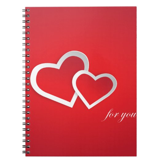 Carnet Pour vous Valentine's Day Hearts Design-21987 (Devant)
