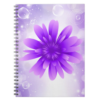 Carnet pourpre de fleur