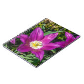 Carnet pourpre et jaune de fleurs (Côté gauche)