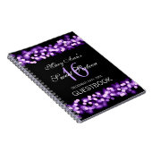 Carnet Pourpre fascinant de Hollywood de Guestbook de (Côté Droit)