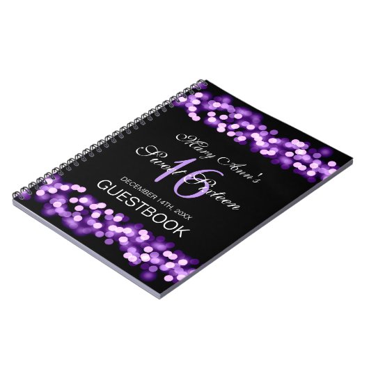 Carnet Pourpre fascinant de Hollywood de Guestbook de (Côté gauche)