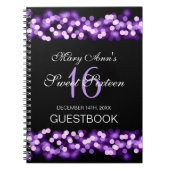 Carnet Pourpre fascinant de Hollywood de Guestbook de (Devant)