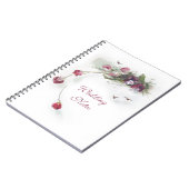 Carnet pourpre vintage de pois doux (Côté gauche)
