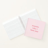 Carnet Pourquoi je t'aime Saint Valentin (Intérieur)