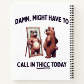 Carnet Pourrait devoir appeler Thicc aujourd'hui (Dos)