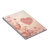 Carnet poussière de fée Rose Heart Cascade Monogramme Abs (Côté Droit)