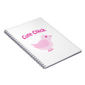 Carnet Poussin Mignon - Rose (Côté Droit)