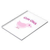 Carnet Poussin Mignon - Rose (Côté gauche)