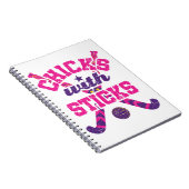 Carnet Poussins de hockey sur gazon avec bâtons (Côté Droit)