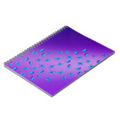 Carnet Poutres et papillons bleus Abstraits (Côté gauche)