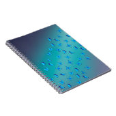 Carnet Poutres et papillons bleus Abstraits (Côté Droit)