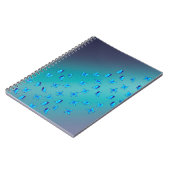 Carnet Poutres et papillons bleus Abstraits (Côté gauche)