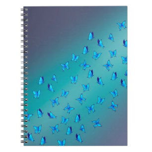 Carnet Poutres et papillons bleus Abstraits