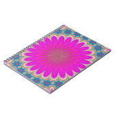 Carnet Pouvoir floral rétro Mandala psychédélique (Côté gauche)