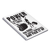 Carnet POUVOIR - Motivation de la musculation (Côté Droit)