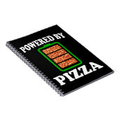 Carnet Powered By Pizza - Funny Pizza (Côté Droit)