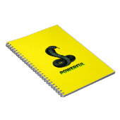 Carnet Powerful Cobra Spiral Notebook – Strength & Focus (Côté Droit)