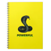 Carnet Powerful Cobra Spiral Notebook – Strength & Focus (Devant)