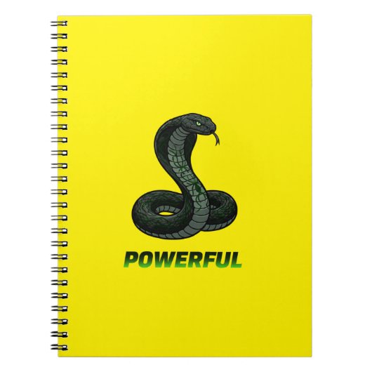 Carnet Powerful Cobra Spiral Notebook – Strength & Focus (Devant)