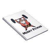 Carnet Powerful Santa Claus Weights Lifting (Côté Droit)