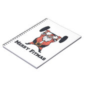 Carnet Powerful Santa Claus Weights Lifting (Côté gauche)