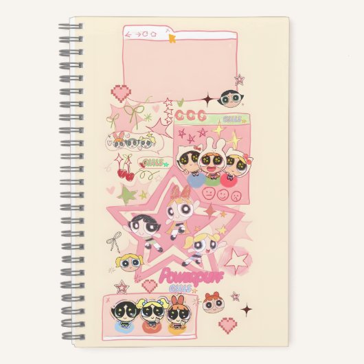 Carnet Powerpuff Chaos : Un Collage Sugary Sweet (Recto)