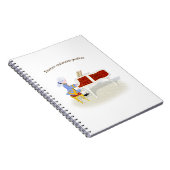 Carnet "Practice Maintains Perfect" Mozart Playing Piano (Côté Droit)