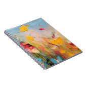Carnet Prairie d'Été – Fleurs Sauvages Abstraites Express (Côté Droit)