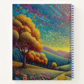 Carnet Prairie et fleurs Art coloré (Dos)