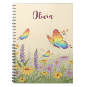 Carnet Prairie Papillon Pastel Charmant (Devant)