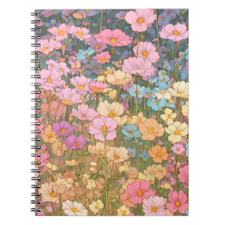 Carnet Prairies de fleurs sauvages colorées 3