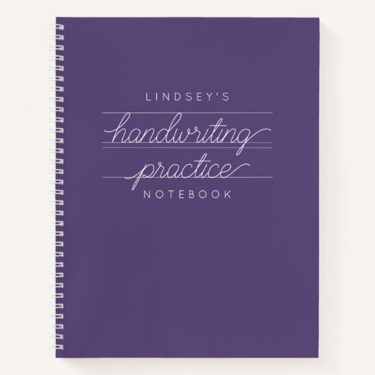 Carnet pratique d'écriture manuscrite personnalisé (Devant)