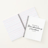 Carnet Pratique d'écriture manuscrite simple blanc modern (Intérieur)
