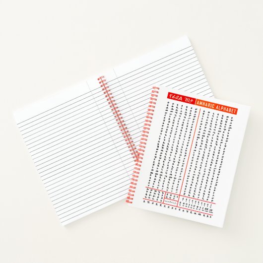 Carnet Pratiquer l'écriture amharique (Intérieur)