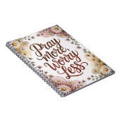 Carnet Pray more worry less notebook  (Côté Droit)