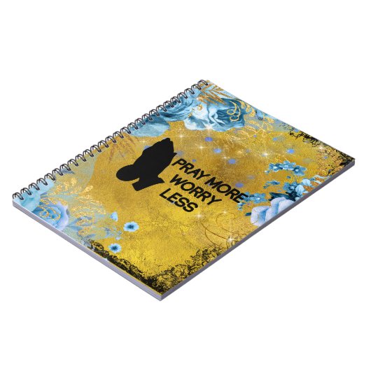 Carnet Pray More Worry Less Prayer (Côté gauche)