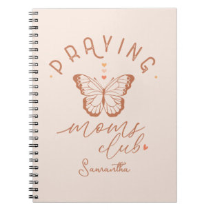 Carnet Praying Moms Club : Butterfly Boho Design Vintage