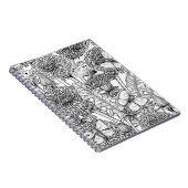 Carnet Pré Dandelion en noir et blanc (Côté Droit)