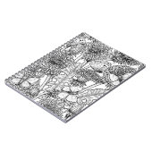 Carnet Pré Dandelion en noir et blanc (Côté gauche)