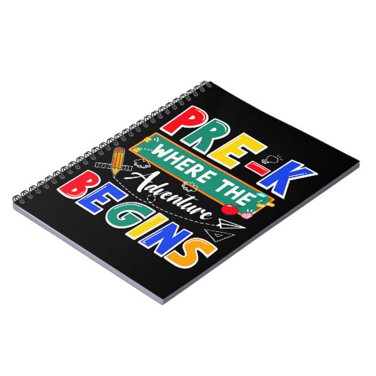 Carnet Pré-K Où L'Aventure Commence Funny School (Côté gauche)