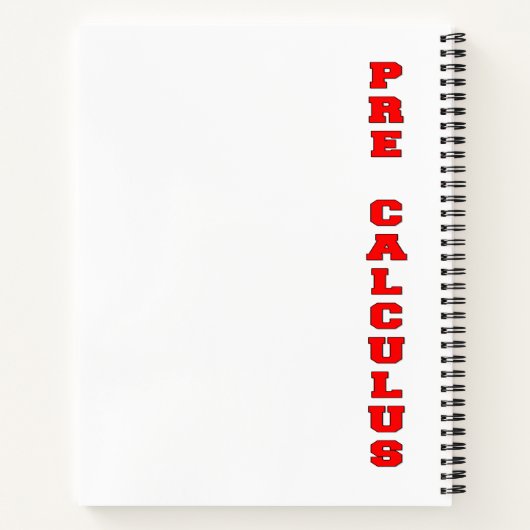 Carnet Précalcul (Dos)