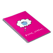 Carnet Premier café magenta (Côté Droit)